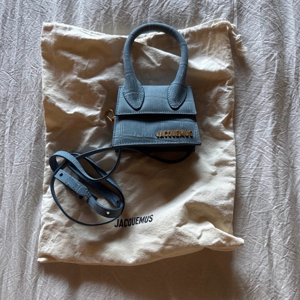 JACQUEMUS Le Chiquito Bag in Croc-Embossed Leather - Picture 8 of 12